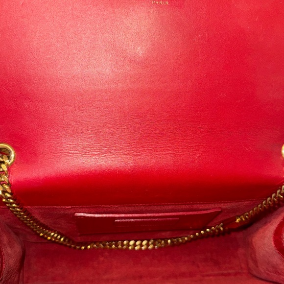 FLASH YSL Medium Kate Red Leather Chain Bag - Picture 2 of 8